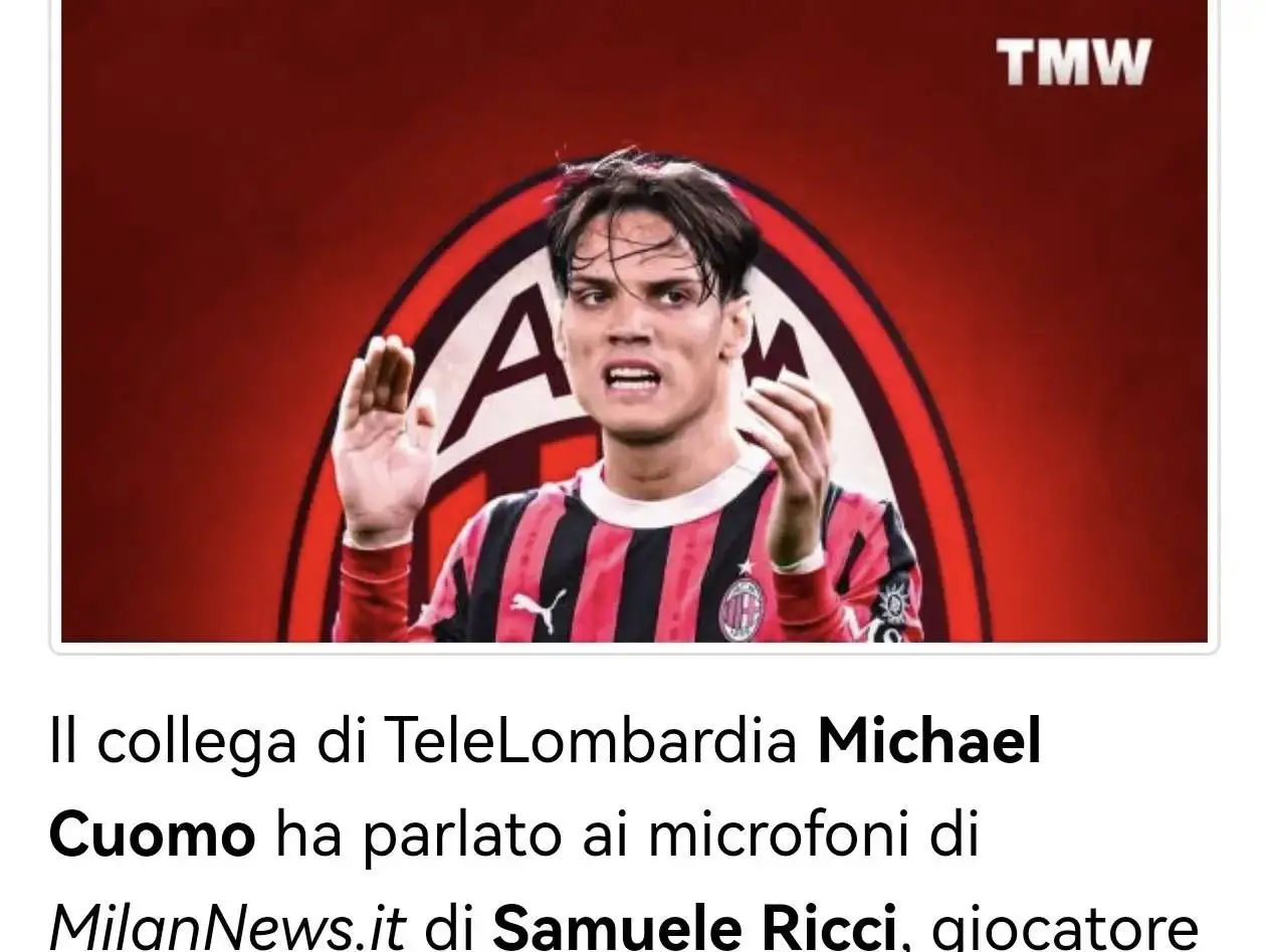 意甲媒体透露:阿莱格里对里奇的首要工作是练他的身体素质,目前进步明显 意甲媒体透露:阿莱格里对里奇的首要工作是练他的身体素质,目前进步明显